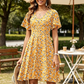 👗 Damen-Kleid mit floralem Print & V-Ausschnitt – luftig, bequem & vielseitig für Sommer, Alltag & Reisen 🌸☀️