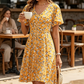👗 Damen-Kleid mit floralem Print & V-Ausschnitt – luftig, bequem & vielseitig für Sommer, Alltag & Reisen 🌸☀️