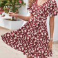 👗 Damen-Kleid mit floralem Print & V-Ausschnitt – luftig, bequem & vielseitig für Sommer, Alltag & Reisen 🌸☀️
