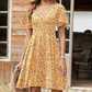 👗 Damen-Kleid mit floralem Print & V-Ausschnitt – luftig, bequem & vielseitig für Sommer, Alltag & Reisen 🌸☀️