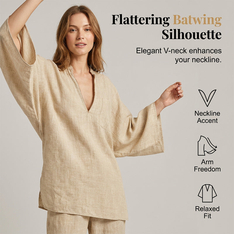 📢Mid-Season Sale: −50% nur für kurze Zeit⏰2-teiliges Sommer-Set für Damen – weite Hose mit Oversize-Oberteil & Fledermausärmeln, luftig & bequem 🌸☀️