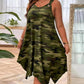 📢Mid-Season Sale: −50% nur für kurze Zeit⏰👗 Camouflage-Print Trägerkleid mit Metallringen