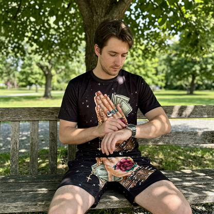 📢Mid-Season Sale: −50% nur für kurze Zeit⏰👕 Lässiges 2-teiliges Shorts-Set mit witzigem Print – bequemes T-Shirt & kurze Hose für Sommer & Freizeit 😄☀️