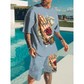 📢Mid-Season Sale: −50% nur für kurze Zeit⏰👕 Lässiges 2-teiliges Shorts-Set mit witzigem Print – bequemes T-Shirt & kurze Hose für Sommer & Freizeit 😄☀️