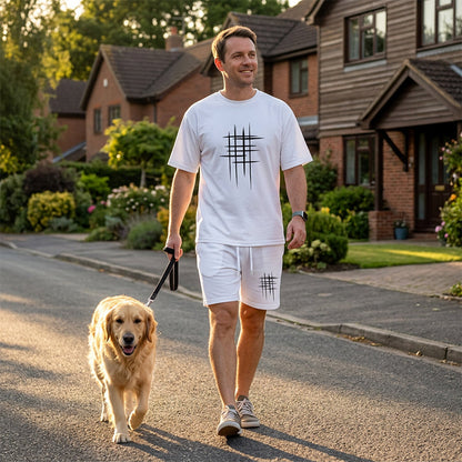 👕 2-teiliges Freizeit-Set für Herren – klare Linien, minimalistisches Design, bequem & vielseitig für Sommer & Alltag ☀️🩳