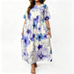 📢Mid-Season Sale: −50% nur für kurze Zeit⏰👗 Elegantes Damen-Sommerkleid mit Blumenprint – kurze Ärmel, Rundhalsausschnitt & leicht, perfekt für den Urlaub & warme Tage 🌸☀️