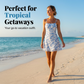 👗 Leichtes Strandkleid für Damen – elegant mit Rückenausschnitt & Spaghettiträgern, perfekt für den Urlaub & heiße Tage ☀️🌊
