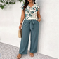 👗 Bedruckter weiter Overall für Damen – lässiger Schnitt, mit Gürtel & vielseitig für Alltag, Reisen & warme Tage 🌸