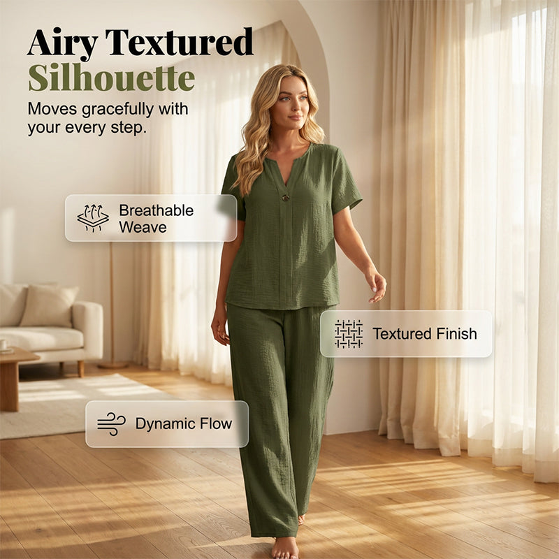 📢Mid-Season Sale: −50% nur für kurze Zeit⏰Damen 2-teiliges Freizeit-Set: Oberteil und Hose