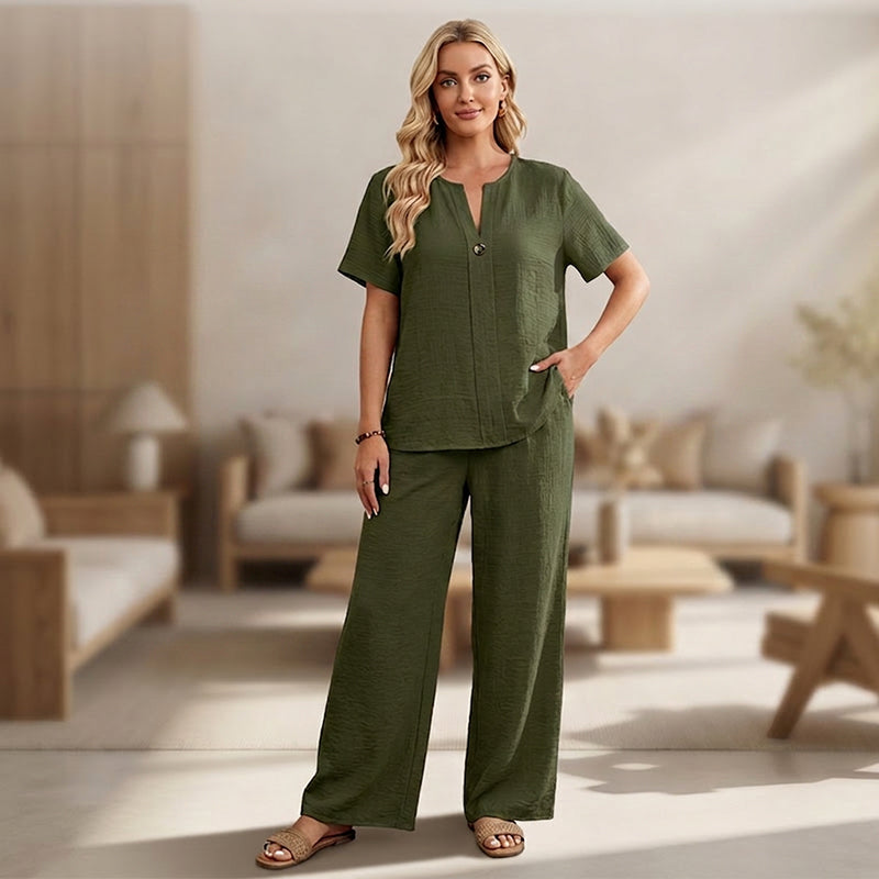📢Mid-Season Sale: −50% nur für kurze Zeit⏰Damen 2-teiliges Freizeit-Set: Oberteil und Hose