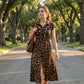 👗 Elegantes Damen-Kleid mit Leopardenprint & Reverskragen – stilvoll, figurbetont & perfekt für Büro, Dinner & besondere Anlässe 🐆✨