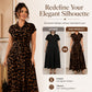 👗 Elegantes Damen-Kleid mit Leopardenprint & Reverskragen – stilvoll, figurbetont & perfekt für Büro, Dinner & besondere Anlässe 🐆✨