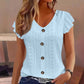 📢Mid-Season Sale: −50% nur für kurze Zeit⏰👚 Damen-Langarmshirt mit V-Ausschnitt & Knopfleiste🌸