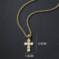 📿 Zirkonia-Kreuzanhänger mit Zopflochkette – funkelnd, elegant & zeitlos, ideal für Alltag & besondere Anlässe ✨