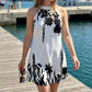 👗 Neues Sommerkleid 2026 – mit floralem Print, Neckholder-Band & offenem Rücken, luftig & elegant für Strand, Urlaub & Gartenpartys 🌸☀️