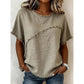 👚 Damen-Sommer-Top mit rohen Saumkanten & Paneelen – leicht, luftig & vielseitig für Alltag, Strand & Reisen ☀️🌿
