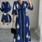 🌿 Bohème-Sommerkleid mit weitem Schnitt – figurschmeichelnder V-Ausschnitt, weich fallender Stoff & ideal für Gartenpartys, Strandspaziergänge & Dinner Dates