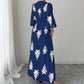 🌿 Bohème-Sommerkleid mit weitem Schnitt – figurschmeichelnder V-Ausschnitt, weich fallender Stoff & ideal für Gartenpartys, Strandspaziergänge & Dinner Dates