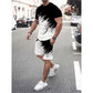 👕 2-teiliges Sommer-Set für Herren – mit dynamischem Print, atmungsaktiv & bequem für Alltag, Sport & Freizeit ☀️🩳