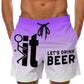 🩳 Herren-Casual-Shorts mit 3D-Grafik-Print – leicht, atmungsaktiv & vielseitig für Sommer, Freizeit & Sport ☀️