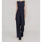 💼✨ Women's Pinstripe Wrap Waist Jumpsuit – Belted One-Piece, Flattering V-Neck & Wide Leg, Effortless Office-to-Dinner Style