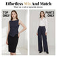 💼✨ Women's Pinstripe Wrap Waist Jumpsuit – Belted One-Piece, Flattering V-Neck & Wide Leg, Effortless Office-to-Dinner Style