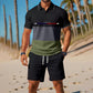 👕 2-teiliges Sommer-Set für Herren – Polo-Shirt & Shorts, atmungsaktiv, bequem & vielseitig für Sport, Alltag & Freizeit ☀️🏌️