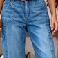 📢Mid-Season Sale: −50% nur für kurze Zeit⏰Lässige, elastische, verkürzte Jeanshose für Damen