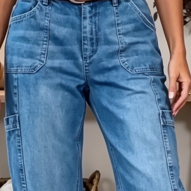 📢Mid-Season Sale: −50% nur für kurze Zeit⏰Lässige, elastische, verkürzte Jeanshose für Damen