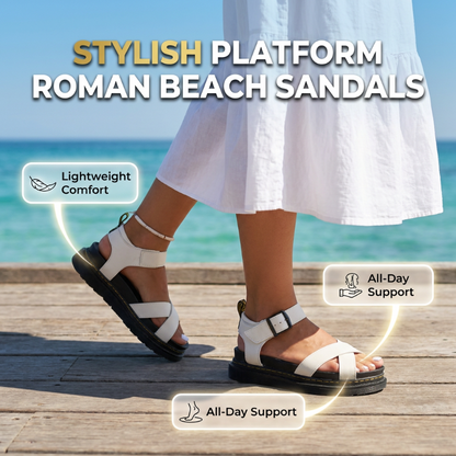 Women's Adjustable Buckle Platform Sandals
