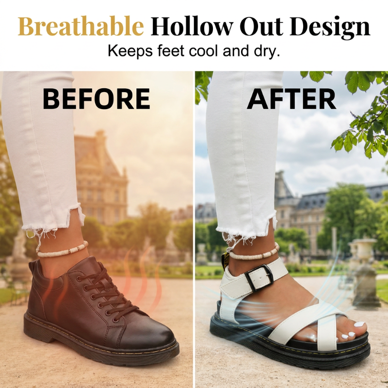 Women's Adjustable Buckle Platform Sandals