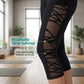 ⏰ 50 % RABATT – Nur für kurze Zeit 🧘‍♀️ Figurbetonte Yogahose mit Netz-Einsätzen – gepolsterte Taille, praktische Tasche & Beinabschluss, ideal für Yoga, Fitness & den aktiven Alltag ✨