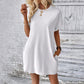 👗 Damen-Tunika-Kleid mit Rundhals – einfarbig, lockere Passform mit praktischen Taschen, vielseitig & bequem für Alltag, Freizeit & Reisen 🌿