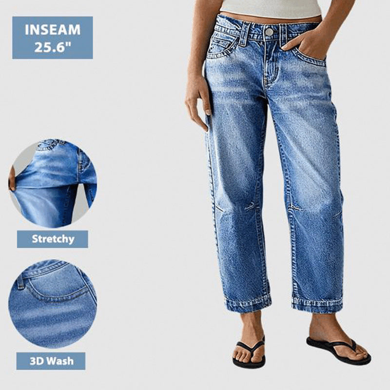 👖 Damen-Jeans mit Stretchanteil – klassischer Schnitt, bequem & vielseitig für Alltag, Büro & Freizeit 🌸