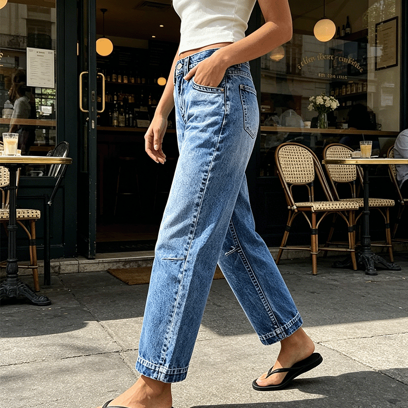👖 Damen-Jeans mit Stretchanteil – klassischer Schnitt, bequem & vielseitig für Alltag, Büro & Freizeit 🌸