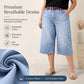 👖 Damen Denim-Bermudashorts ✨ Lockerer Schnitt, Bequem & Ideal für Alltag und Sommer