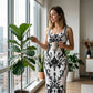 👗 Damen-Maxikleid mit floralem Print – klassisches Design, weich fallender Stoff & vielseitig kombinierbar 🌸