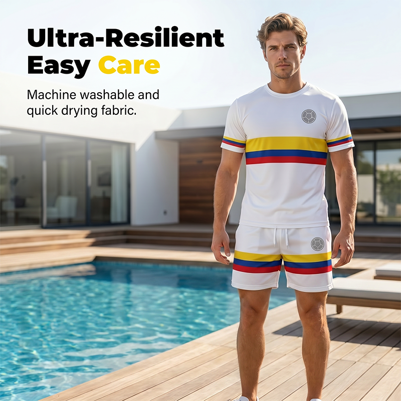 👕 2-teiliges Freizeit-Set für Herren – kurzärmeliges T-Shirt & Shorts, atmungsaktiv, bequem & vielseitig kombinierbar ☀️