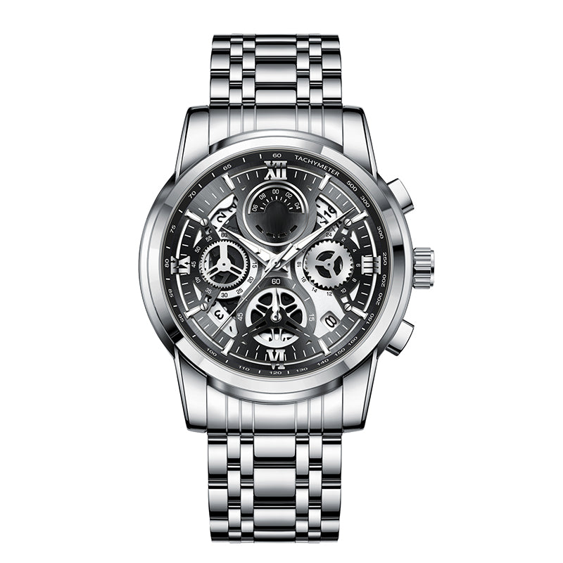 ⌚ ZEITLICH BEGRENZT 50% RABATT! ✨ Klassische Herren-Quarzuhr – Robustes Armband, zeitloser Stil 🖤