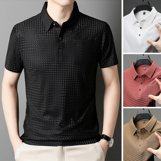 👔 50% RABATT! ✨ Strukturiertes Kurzarmhemd für Herren – Moderne Struktur & lockere Passform – Atmungsaktiv – perfekt für Arbeit und Wochenende – vielseitig & stylisch 🔥🌿