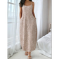 💃🐆Damen Leopardenmuster Spaghettiträger Maxikleid