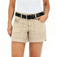 ⏰ 50 % RABATT FÜR BEGRENZTE ZEIT! 🩳 Damen Mid-Rise Cargo-Shorts – Atmungsaktiver Baumwollmix, viele Utility-Taschen, Vintage Washed Look für den Sommer 🤎