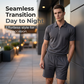 👔 Herren Polo-Shirt & Shorts Set ☀️ Mit Reißverschlusskragen, Bequem & Lässig für den Sommer