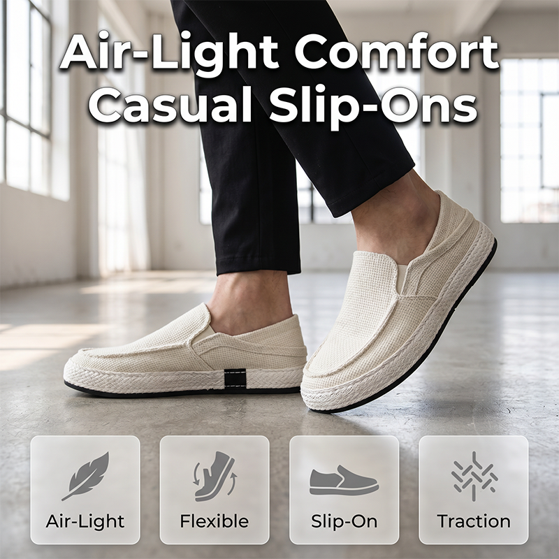 🛍️ 50 % Rabatt – Lässige Herren-Leinenschuhe im Slip-On-Design – weich, atmungsaktiv & vielseitig für Alltag & Freizeit ☀️