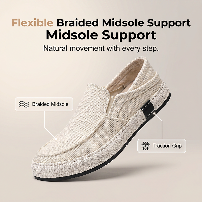 🛍️ 50 % Rabatt – Lässige Herren-Leinenschuhe im Slip-On-Design – weich, atmungsaktiv & vielseitig für Alltag & Freizeit ☀️