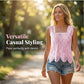 👚 Elegantes Spitzen-Tanktop mit quadratischem Ausschnitt – romantisch, vielseitig & perfekt für den Sommer 🌸