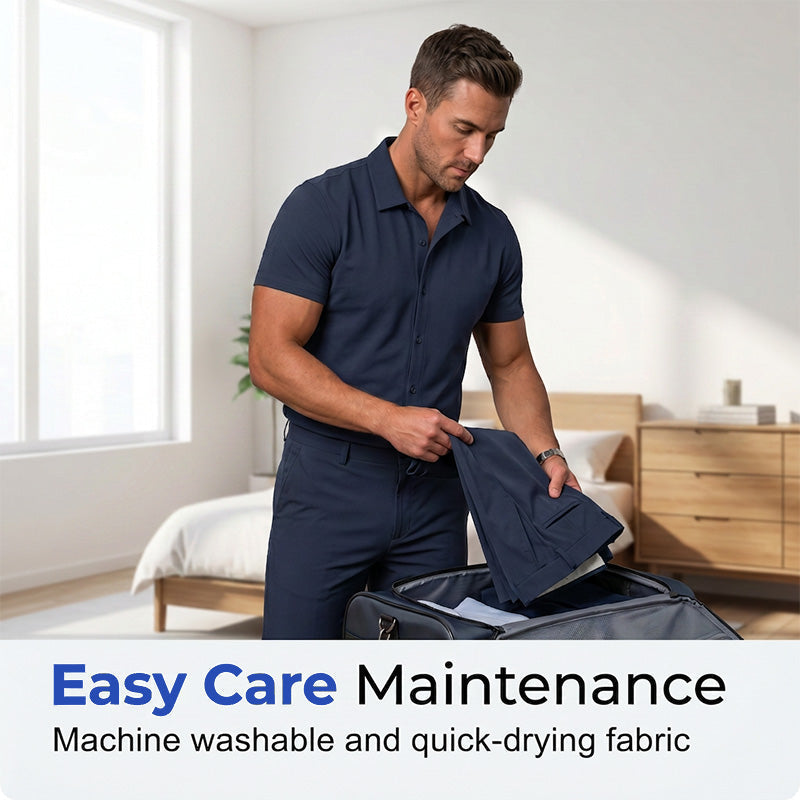 👔 50% RABATT! 🌿 Herren Zweiteiler – Leichter Casual-Anzug, atmungsaktiv & vielseitig – Ideal für Sommer, Hochzeit & Büro ✨