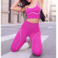 🔥 50% RABATT! 🧘‍♀️ Damen Yoga Set – Farbblock Sporttop & High Waist Leggings | Figurformend, Bequem & Für Jedes Workout ✨
