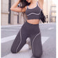 🔥 50% RABATT! 🧘‍♀️ Damen Yoga Set – Farbblock Sporttop & High Waist Leggings | Figurformend, Bequem & Für Jedes Workout ✨