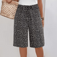 ⏰ 50 % RABATT – Nur für kurze Zeit 🌸 Damen Sommer-Culotte mit Retro-Muster ✨ Elastischer Bund, Lockerer Schnitt & Bequeme Passform